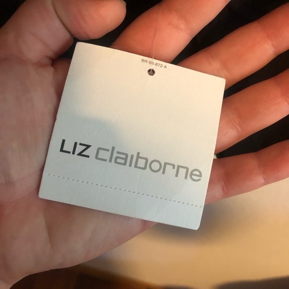 nwt Black Liz Claiborne Long Sleeved Shirt Size M - Picture 4 of 9